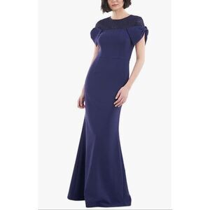 JS Collections Annalise Bow Mermaid Gown - Size 8 - NWT